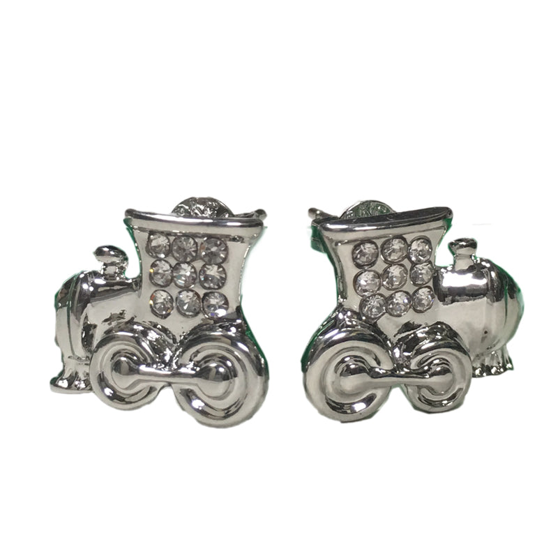 Silver Jewel Train Earring