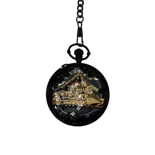 Musical Pocket Watch – Black/Gold