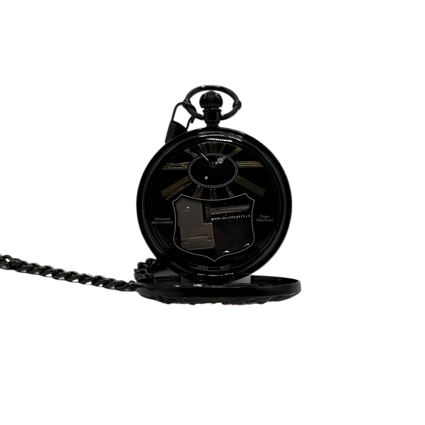 Musical Pocket Watch – Black/Gold