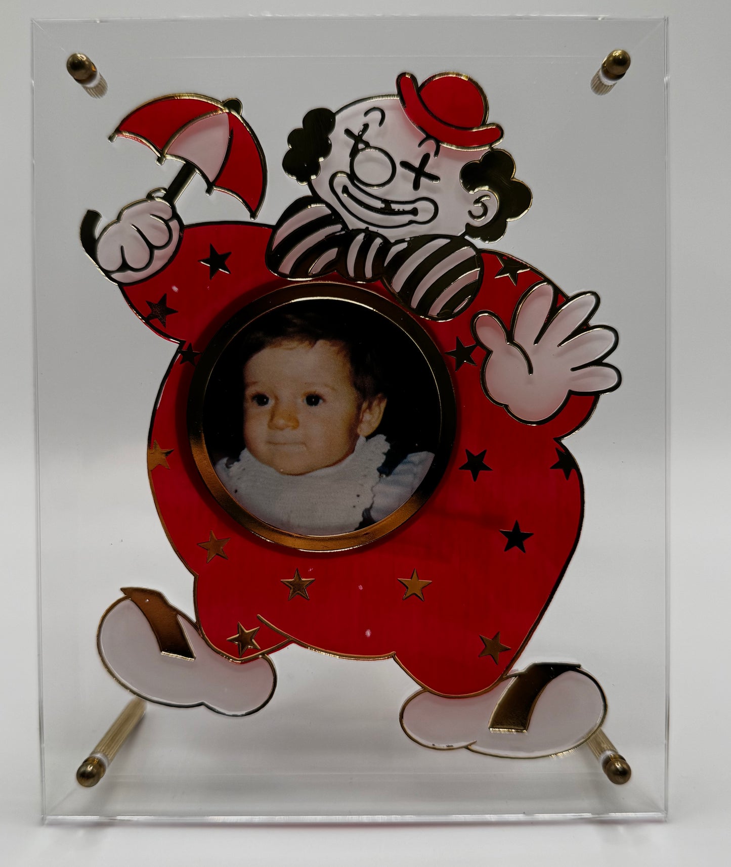 Musical Umbrella Clown Picture Frame
