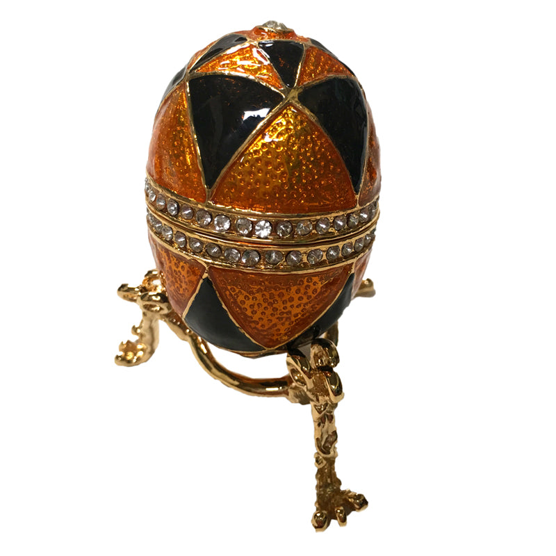 Premium Die Cast Designer Eggs (Orange/Black)