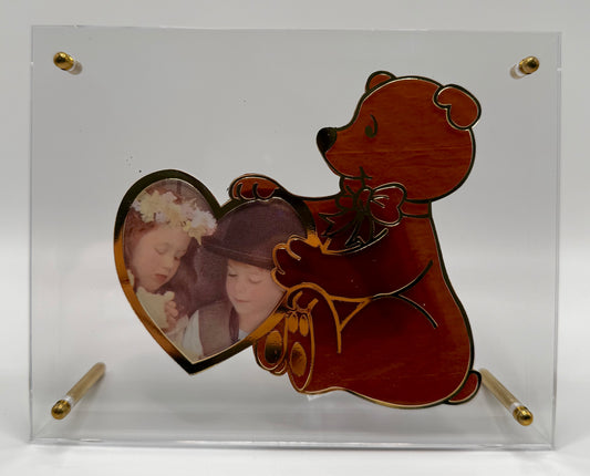 Musical Bear Heart Picture Frame