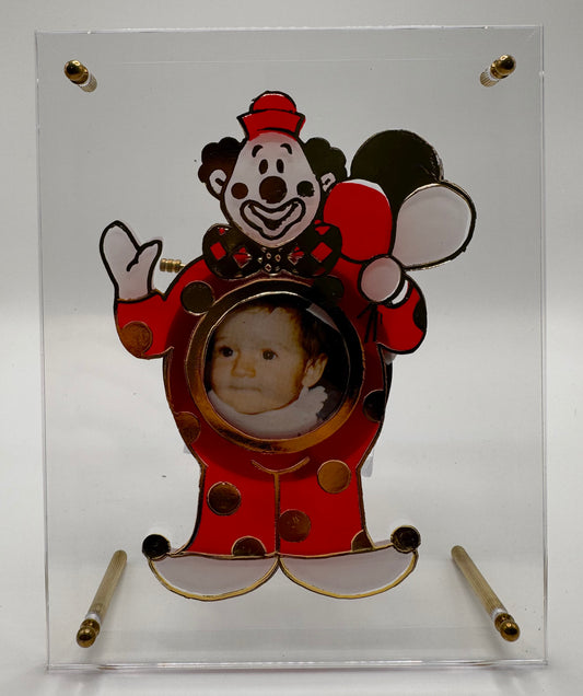Musical Baloon Clown Picture Frame